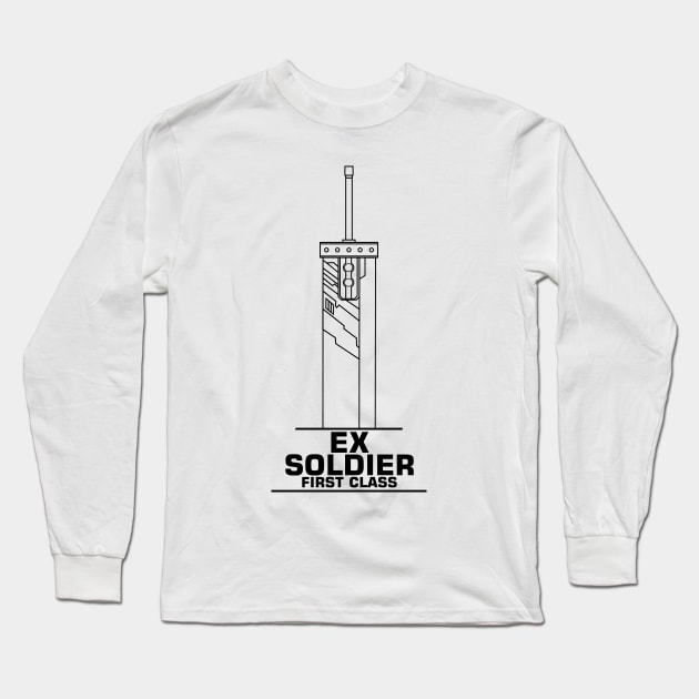 The ex-soldier sword (black) Long Sleeve T-Shirt by Leonard